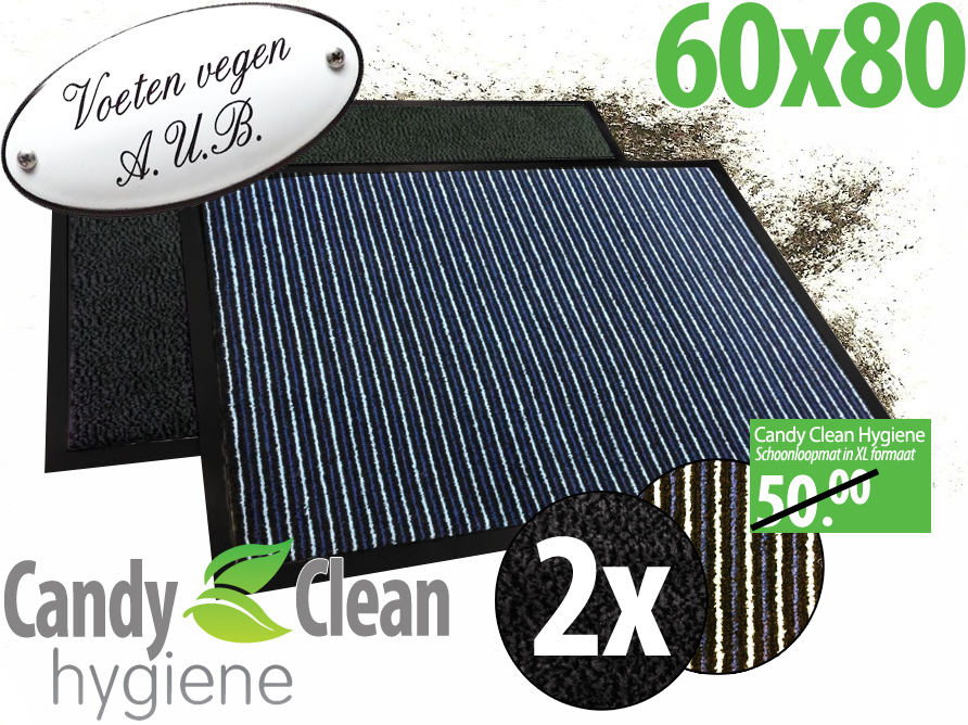 Click to Buy - 2 Stuks Clean Droogloopmatten (XL)
