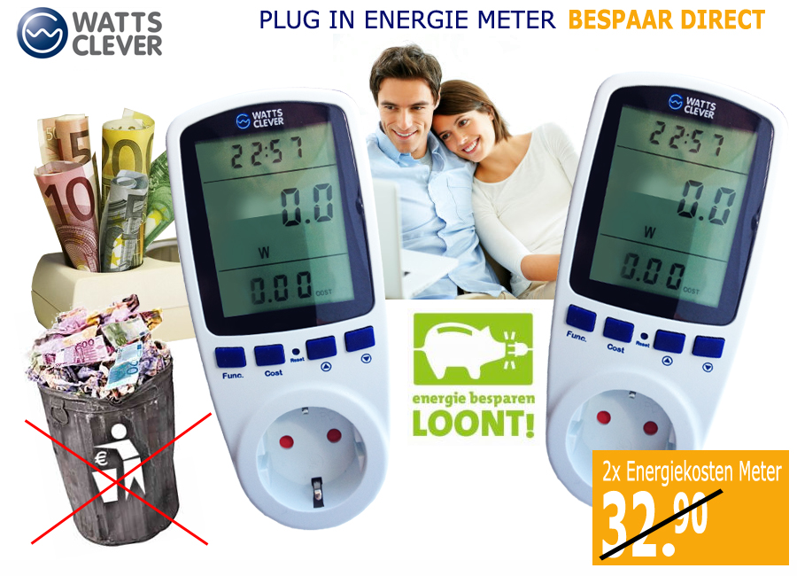 Click to Buy - 2x Energiekostenmeter WATTS CLEVER