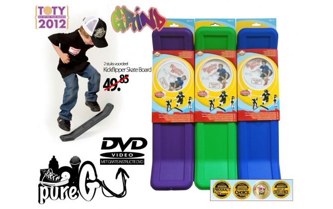 Click to Buy - 2x Kick Flipper Oefen Skateboard USA