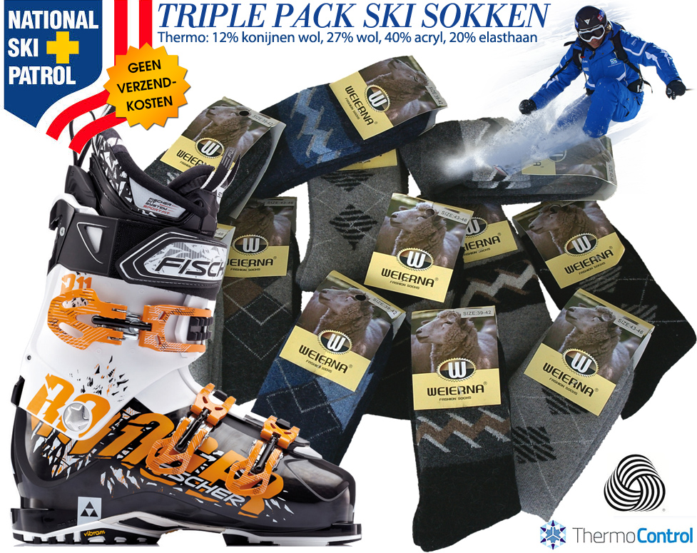 Click to Buy - 3-Pack Thermo Sokken | Merk: Weierna