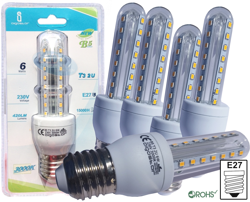 Click to Buy - 4 stuks E27 Warm-LED Lampen (1 omdoos)