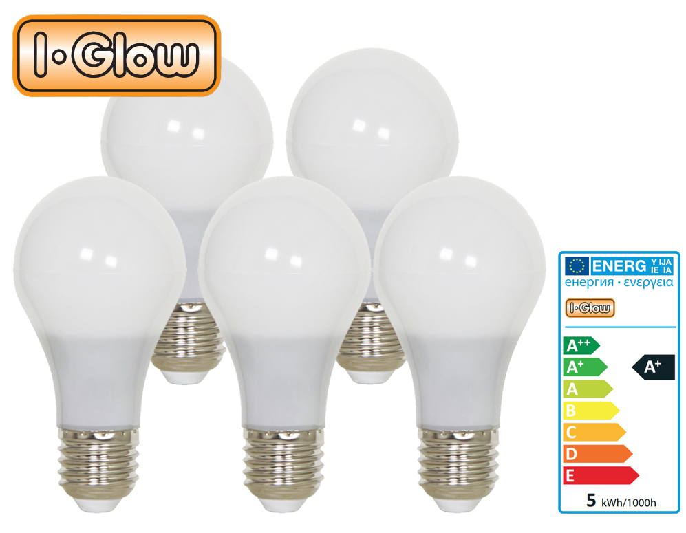 Click to Buy - 5-pack LED lampen 5W (E27 fitting)