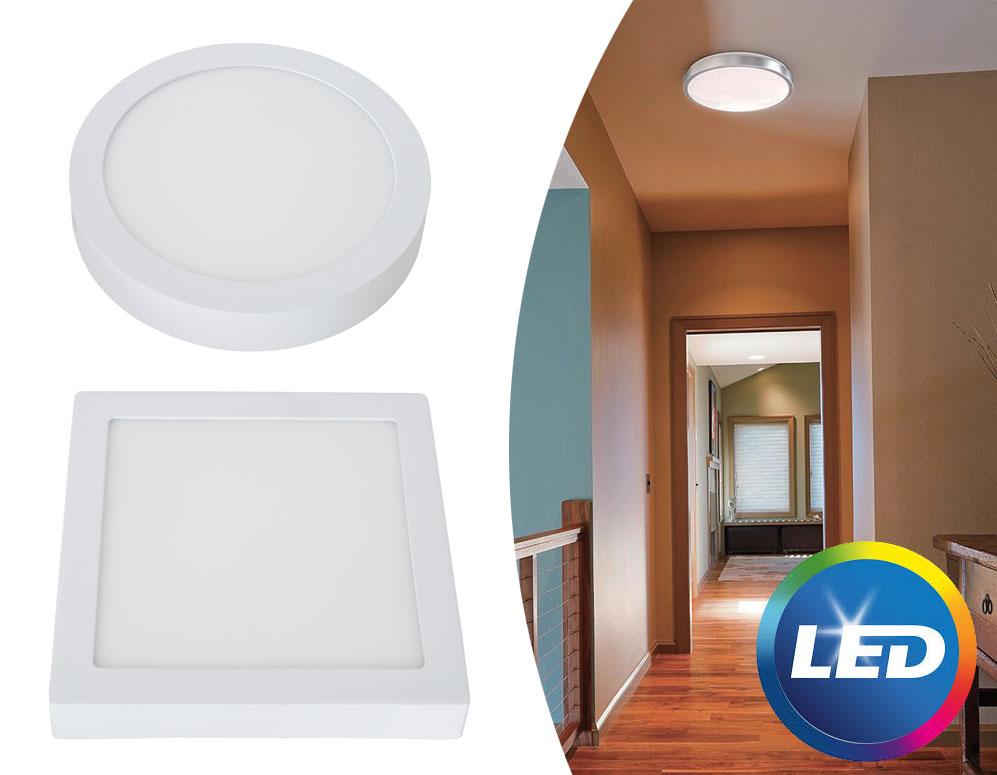 Click to Buy - Energiezuinige LED Plafondlamp (rond of vierkant)