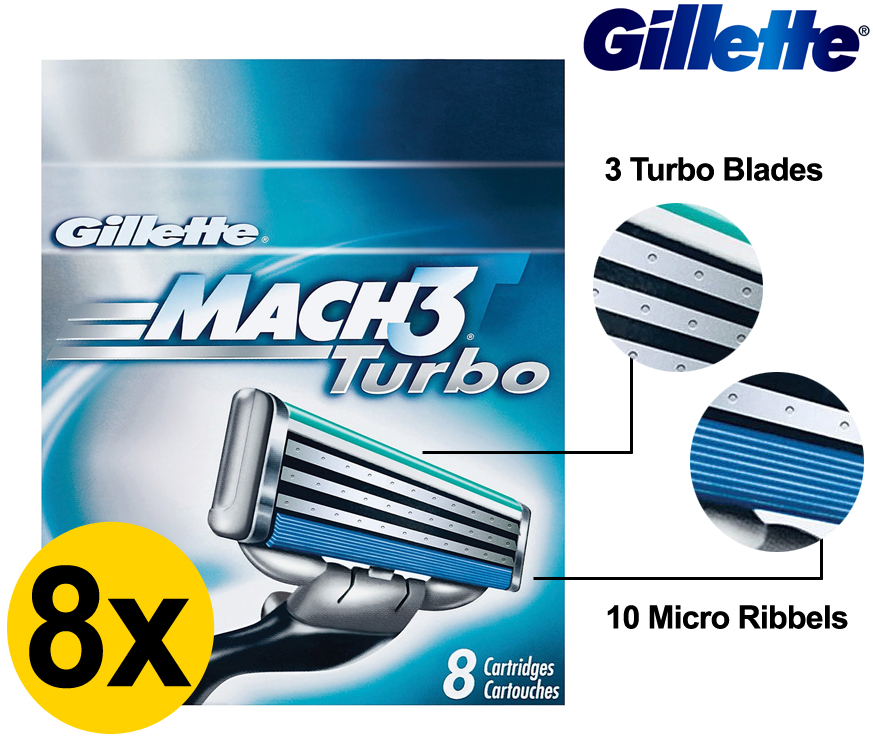 Click to Buy - Gillette Mach 3 Turbo (8-Pack XL)