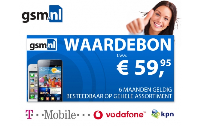 Click to Buy - GSM.nl Waardebon t.w.v 59,95