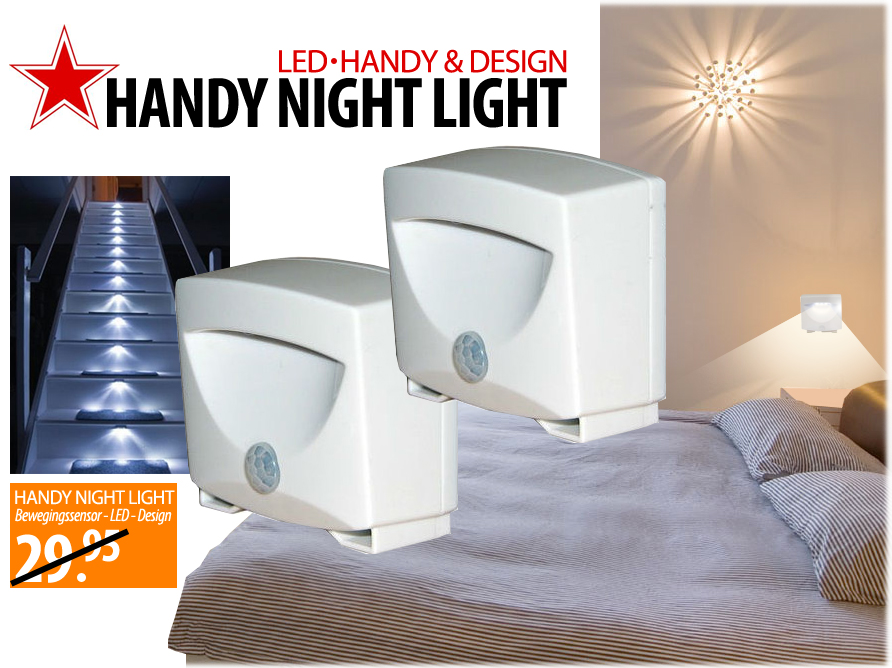 Click to Buy - Handy Night LED Light met Sensor
