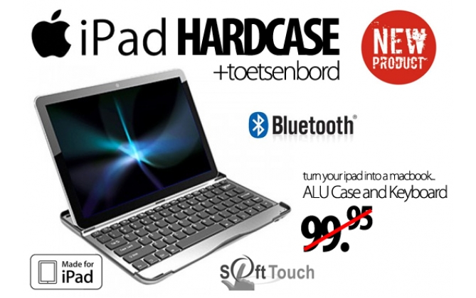 Click to Buy - iPad Hardcase met Toetsenbord