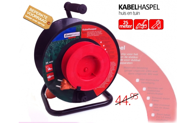 Click to Buy - Kabelhaspel 25 meter