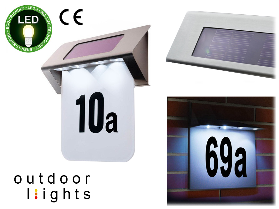 Click to Buy - LED Huisnummer Bord (RVS)