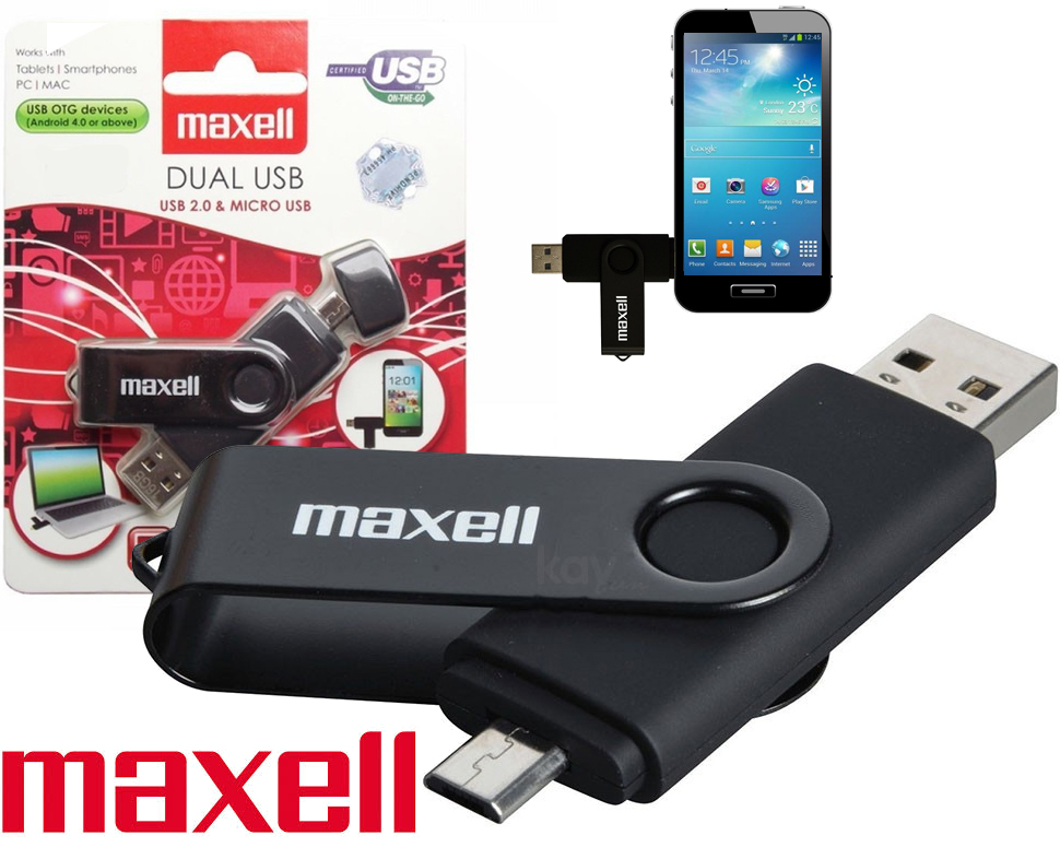 Click to Buy - Maxell Dual USB 8GB Android Stick