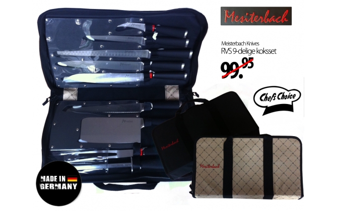 Click to Buy - Meisterbach 9-delige Koksmessen