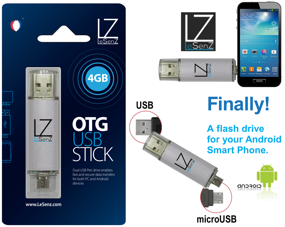 Click to Buy - OTG Dual USB 8 tot 32GB Android Stick