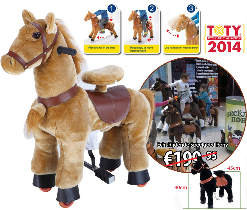 Click to Buy - Speelgoed Pony om Echt op te Rijden
