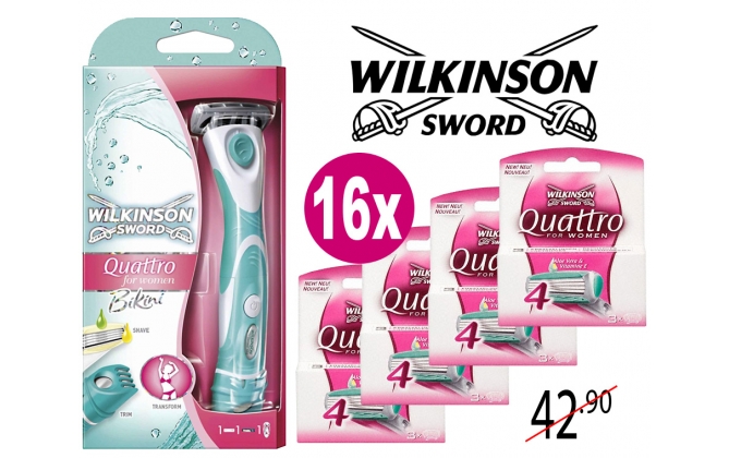 Click to Buy - Super Wilkinson Quattro Pakket