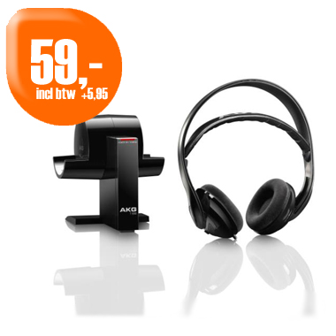 Dagactie - Akg K930 Wireless Uhf Stereo Headphones Zwart