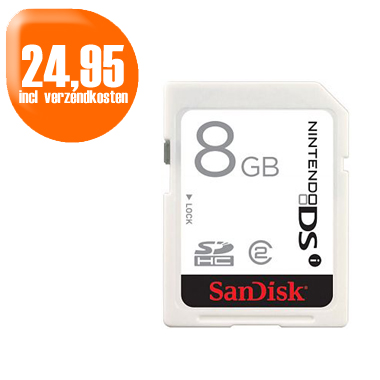 Dagactie - Sandisk Nintendo Dsi Sdhc 8 Gb