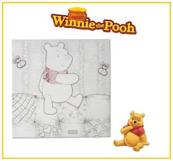 Dagknaller - Canvas Schilderij Winnie The Pooh - 30 X 30 Cm