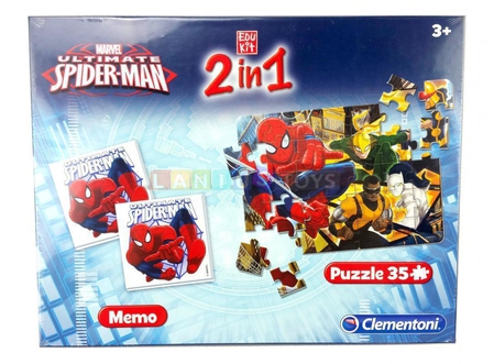 Dagknaller - Clementoni Puzzel 2 In 1 Marvel Spiderman