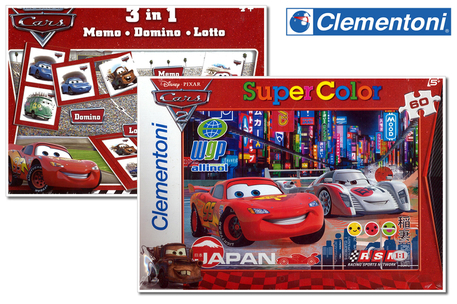 Dagknaller - Clementoni Puzzel + Spel Bundel Cars (92188)
