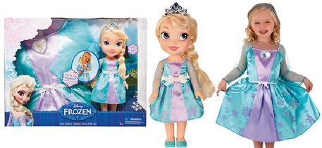 Dagknaller - Disney Frozen Elsa Pop Verkleed Set