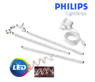 Dagknaller - Philips Led Wandlamp-Strip Curve 1.6 Meter (Wh 7095987Ph)