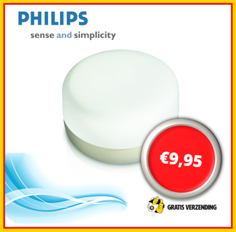 Dagknaller - Philips Myliving Midway - Tafellamp - Beige