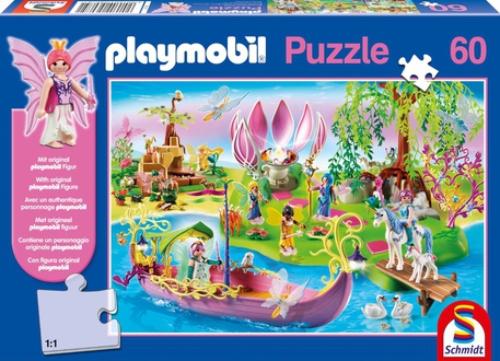 Dagknaller - Playmobil 60 Delige Puzzel Met Gratis Playmobil Figuurtje