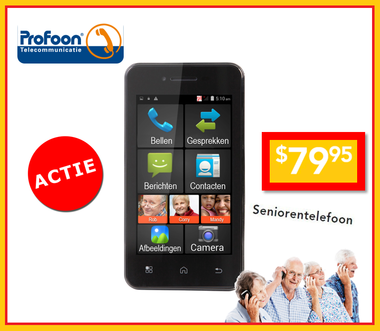 Dagknaller - Profoon Pma-1000 - Smartphone Voor Senioren