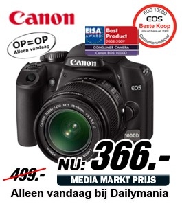 Daily Mania - Canon EOS1000D 18-55MM kit - Digitale spiegelreflexcamera