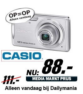 Daily Mania - Casio EX-Z280 Zilver - Digitale compactcamera