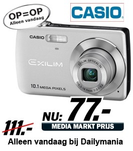 Daily Mania - Casio EX-Z33 Zilver - Digitale fotocamera incl tasje (EX-CASE BD2)