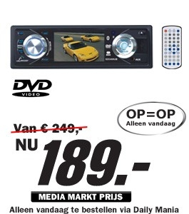 Daily Mania - Lanzar LZSD34MUB - DVD autoradio met bluetooth