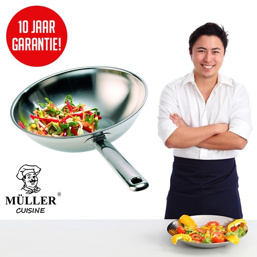 Day Dealers - Müller Cuisine Wokpan 34 cm - 10 jaar garantie!