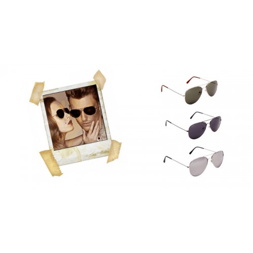 Deal Chimp - Aviator zonnebrillen - keuze uit drie kleuren!