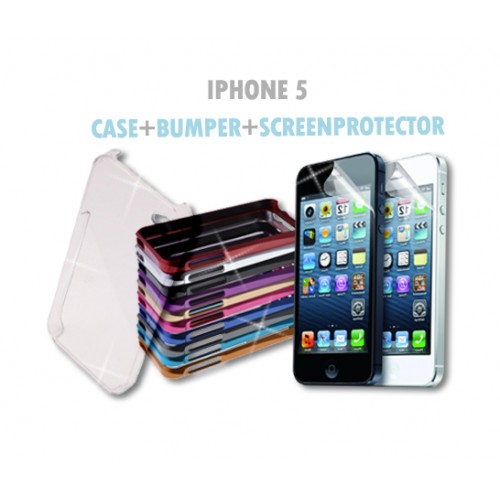 Deal Chimp - Bumber + Case + Protector voor Iphone 5!