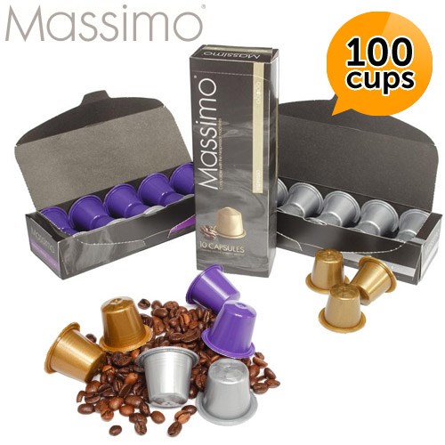 Deal Digger - 100 Massimo Koffiecups Geschikt Voor Nespresso® Machine