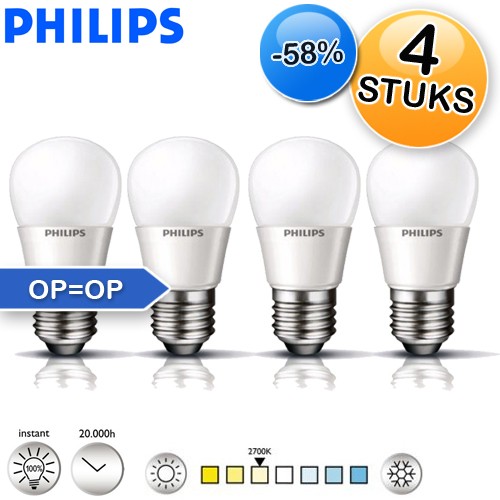 Deal Digger - 4X Philips Myaccent E27 Led Lamp