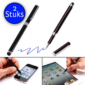Deal Donkey - 2 Stylus Pennen Voor Touchscreen En Papier