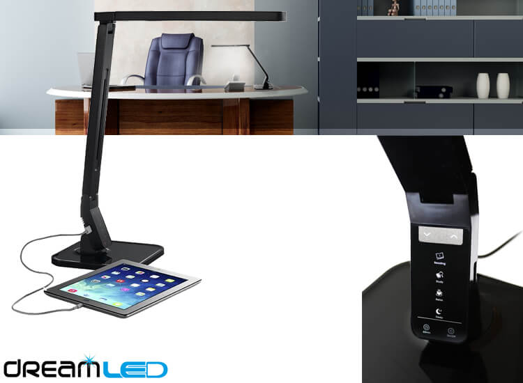 Deal Donkey - Dreamled Desk Sensor Led-Lamp - Met 4 Lichtstanden, Dimbaar En Usb-Ingang
