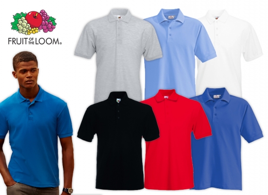 Deal Donkey - Fruit Of The Loom Heren Polo'S