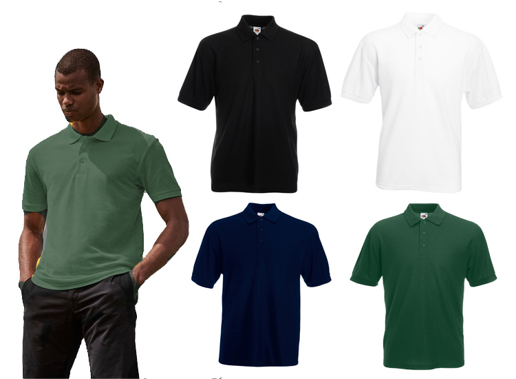 Deal Donkey - Fruit Of The Loom Heren Polo
