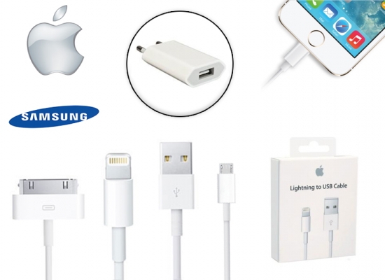 Deal Donkey - Originele Apple Of Samsung Oplaadkabel Optioneel Met Adapter