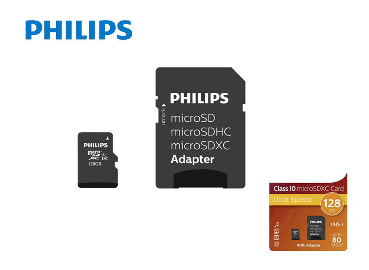 Deal Donkey - Philips Micro Sdxc 128Gb Uhs-1 U1 Met Adapter