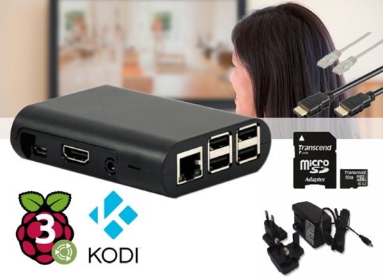 Deal Donkey - Raspberry Pi 3 B Mediaspeler En Kodi - De Meest Eenvoudige En Complete Mediaspeler