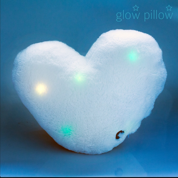 Gadgetknaller - Glow Pillow Hartvormig Ledkussen