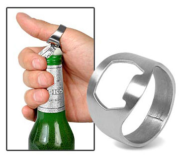 Gadgetknaller - Ring Bieropener