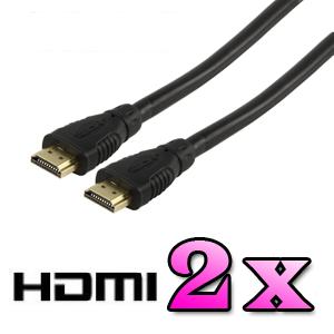 Gadgetknaller - Set van 2 Gold Plated HDMI kabels