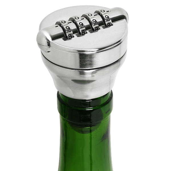 Gadgetknaller - The Bottle Lock - Flessenstop met cijferslot