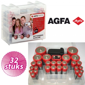 Gave Aktie - Agfa  Alkaline Batterijen Box