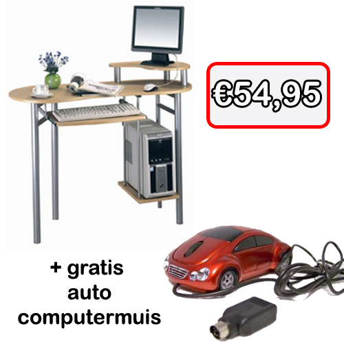 Gave Aktie - Computertafel + Gratis Computer Muis